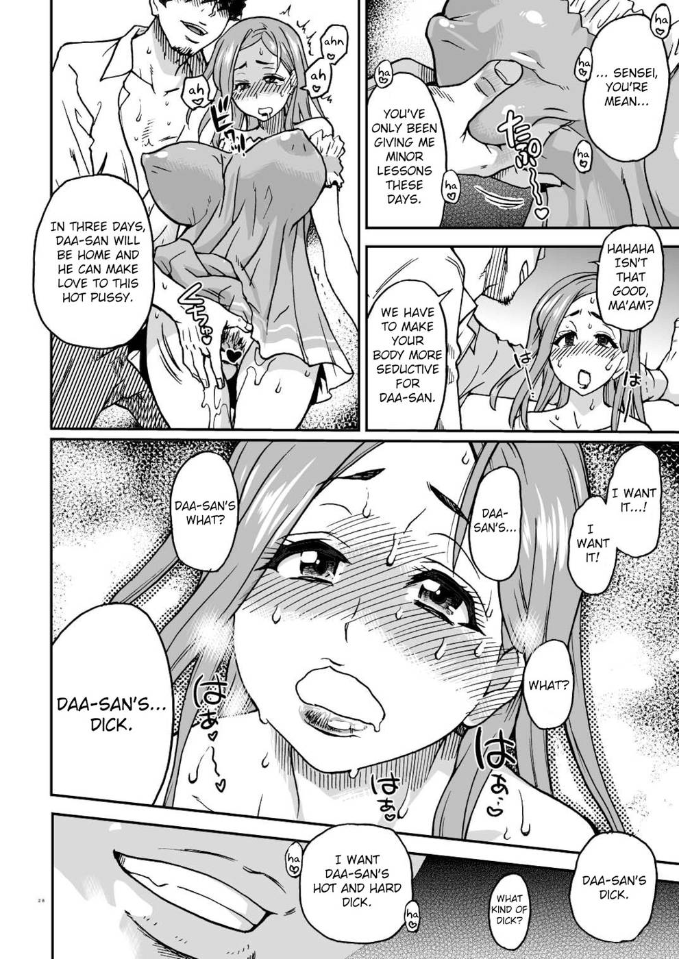 Hentai Manga Comic-For Daa-san A.K.A. Fucking a Housewife Raw Training Her Pussy-Read-27